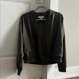 Hippie Rose Olive Green Bomber Jacket